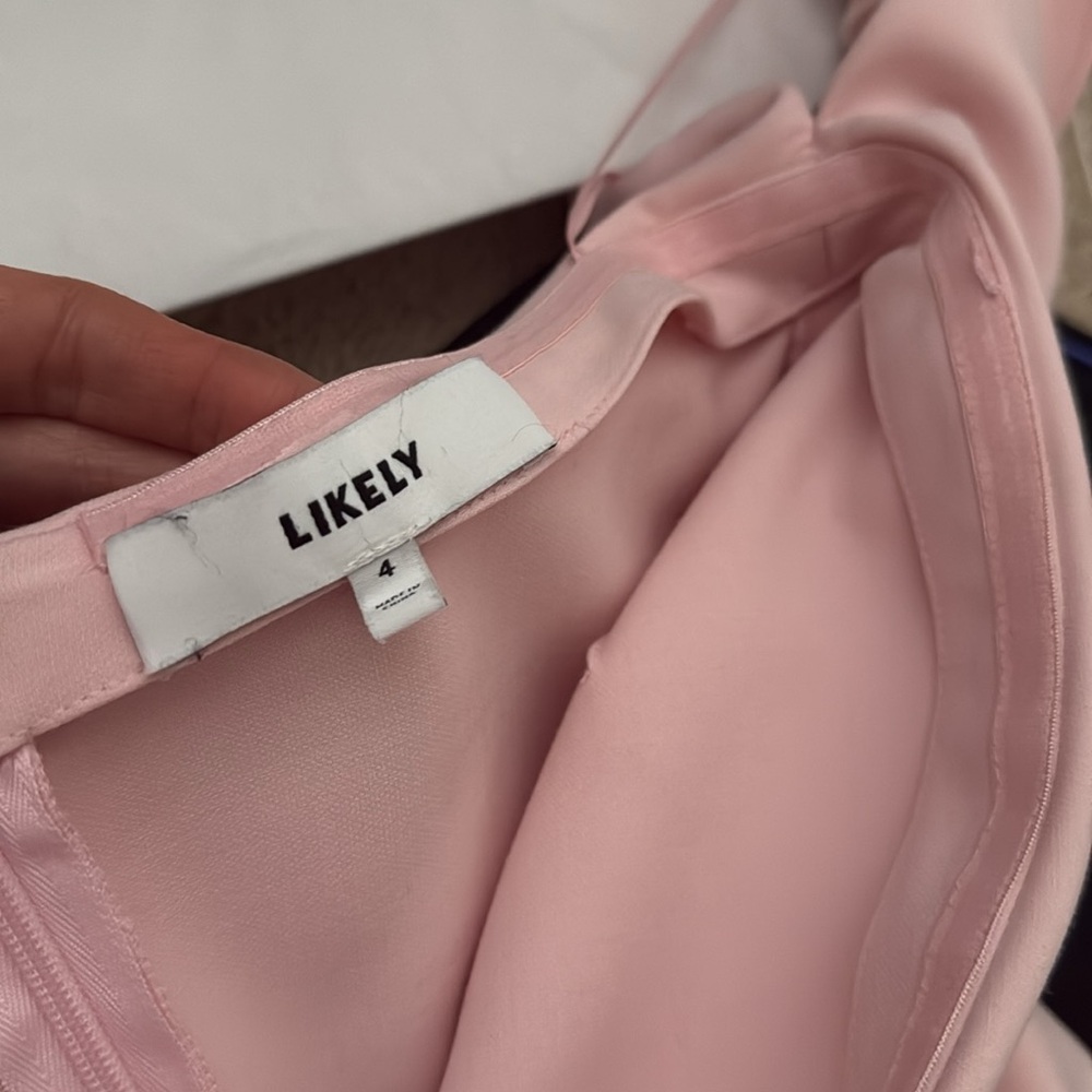Likely One Shoulder Pink Ruffle Dress - Picture 2 of 3